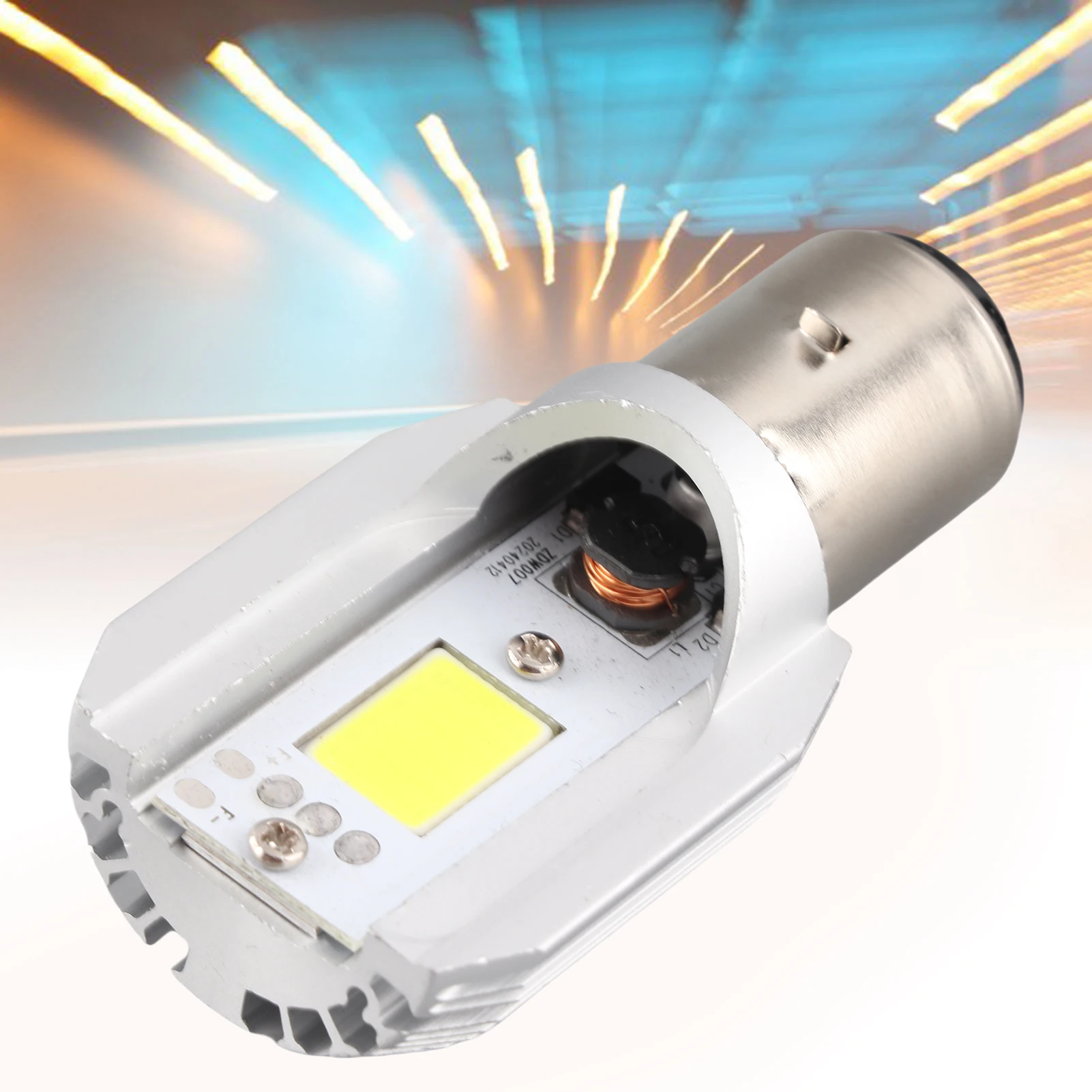 

BA20D Мотоциклетные светодиодные фары дальнего/ближнего света COB Головная лампа для скутера