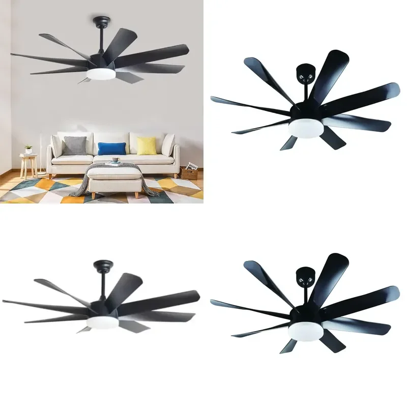 for  220V Electric Ceiling Fan with  Light Remote Control Large Size Decorative Household Fan Blades Custom Lighting