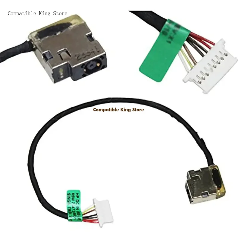 D DC Power Jack with Cable Socket Plug Port Replacement for HP 15-bs013dx 15-bs212wm 15-bs020wm