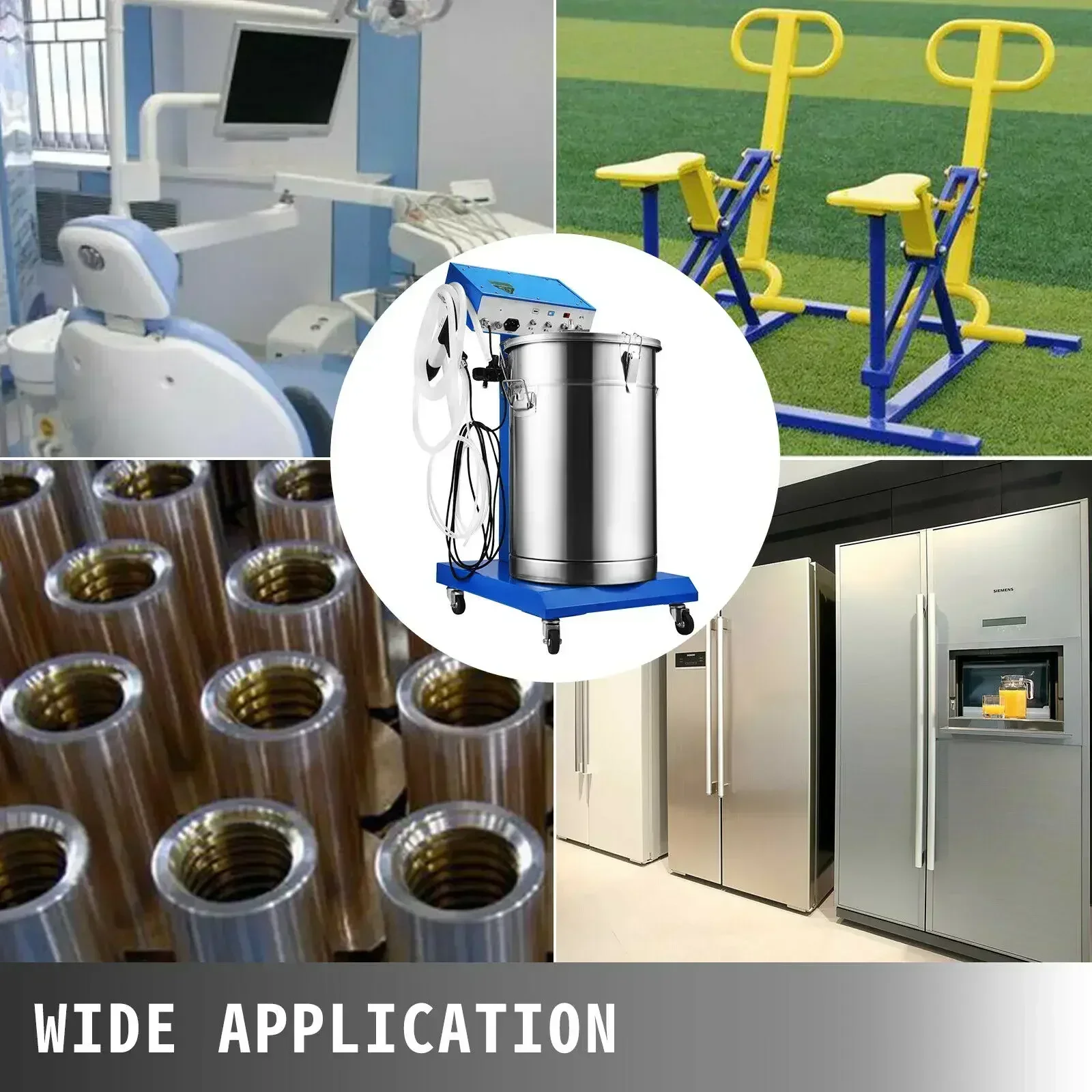 Air Spraying Coating Machine | SIHAO WX-958 Electrostatic Powder Spray Gun, 50W, 45L Hopper, 450g/min Output, Coating Tool for Household & Metal Parts Spraying