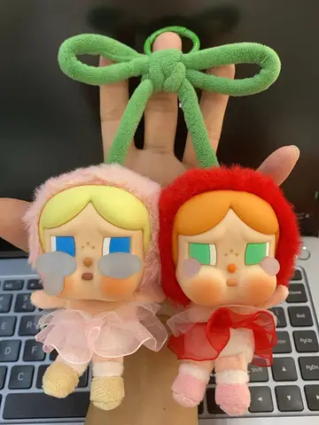 New Cute Cartoon Cherry Elliptical Style Twins Crying Baby Love God Tears Series Cherry Elliptical Plush Doll Sweet Together Dol