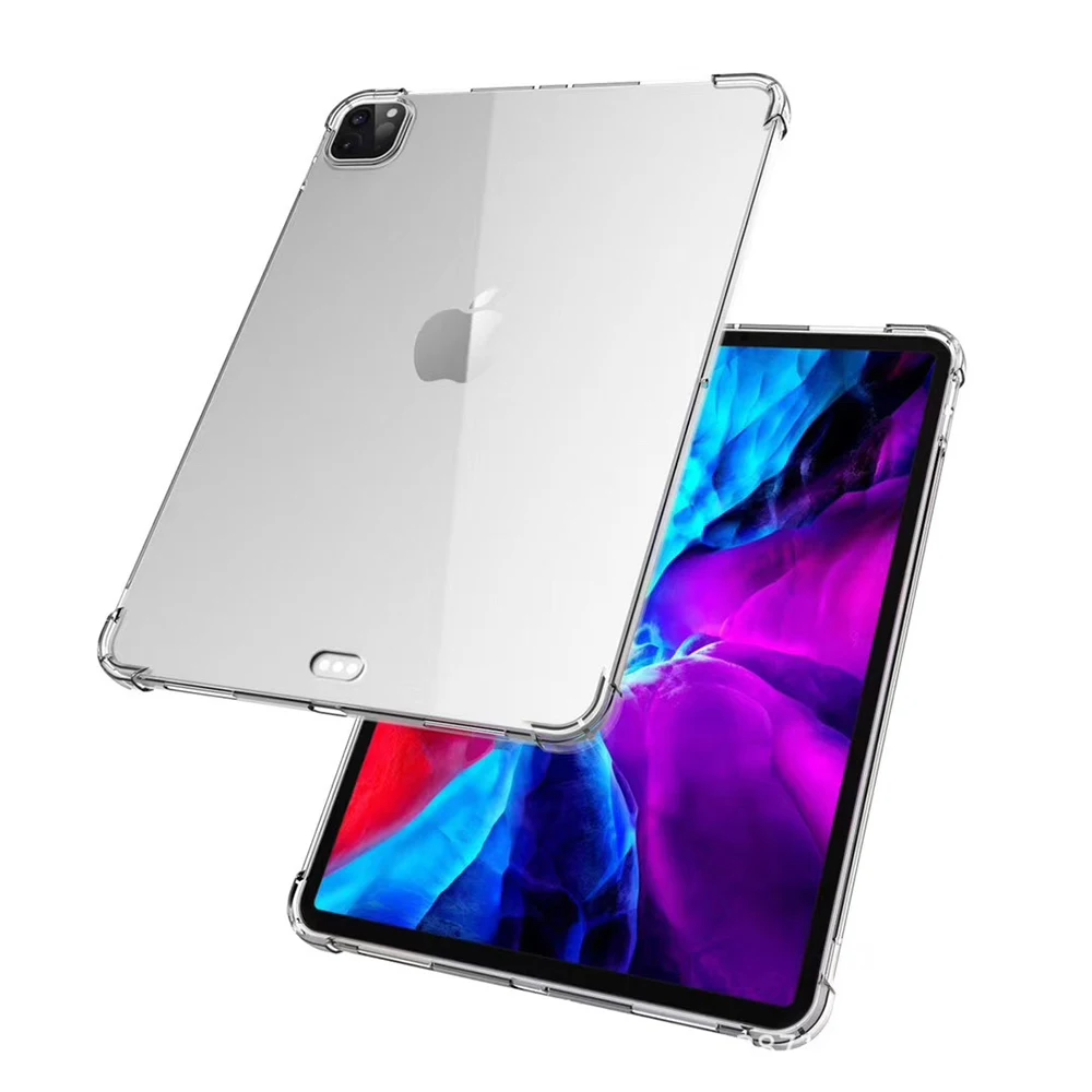 Tablet Case For Apple ipad pro 12.9 2020 TPU Transparent Silicone soft Cover Airbag All-inclusive protection A2229 A2069 A2232