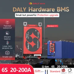 Daly BMS 6s bms 18650 Battery 24V with Lithium Battery Balancer NTC NMC Li-ion 20A 30A 40A 60A 80A 100A 150A 200A