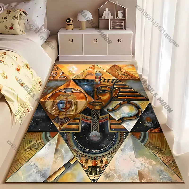 Ancient Egyptian symbols and mysticism carpet Yoga living room room decor children's crawling mat doormat area rug games mat
