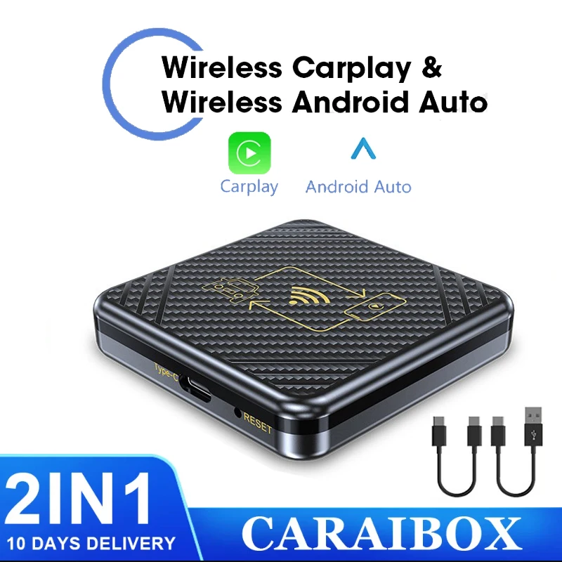 

Проводной и беспроводной 2 в 1 беспроводной адаптер Carplay Wif и Bluetooth 5,0 Android для автоматического подключения и воспроизведения Carplay для VW Toyota