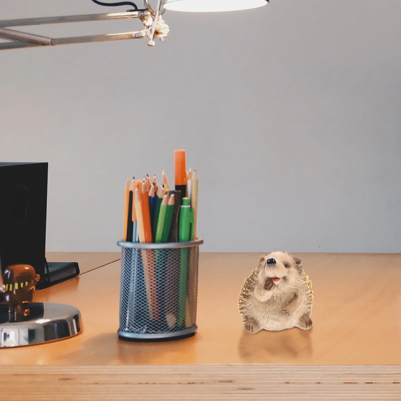 مصغرة القنفذ حديقة مصغرة زخرفة الديكور زخرفة الحيوانات الصغيرة لحديقة بونساي ديكور المناظر الطبيعية الصغيرة