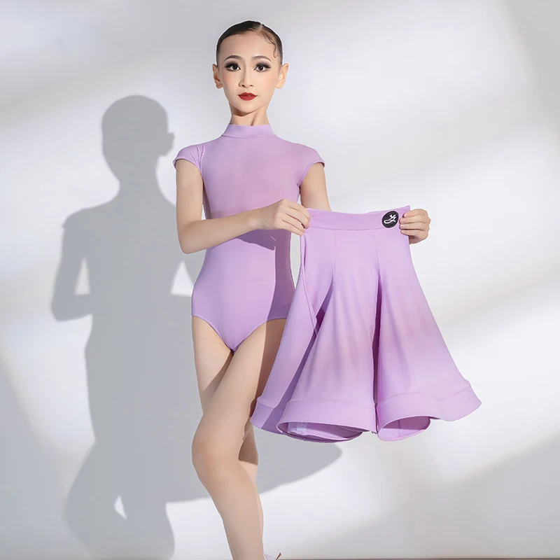 Mädchen Professionelle Latin Dance Wettbewerb Kleidung Mehrere Farben High Neck Split Anzug Chacha Leistung Kostüme DN22456