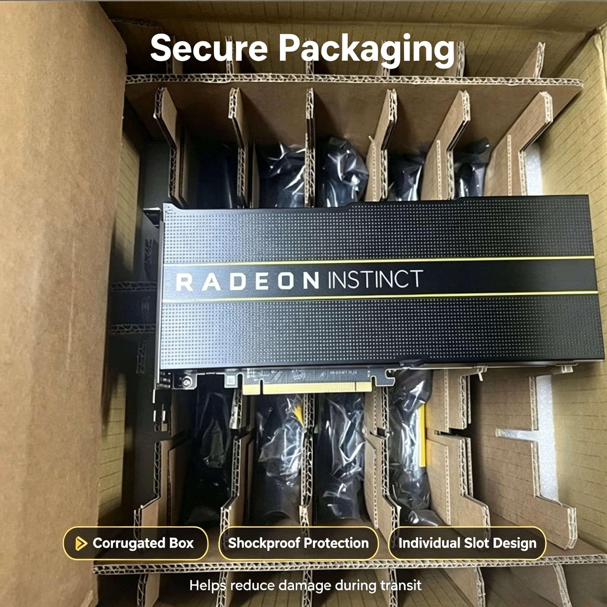 AMD MI50 32G HBM2 Accelerated Compute Graphics Card Professional GPU For Deep Learning AI Training Server Data Center Hardware