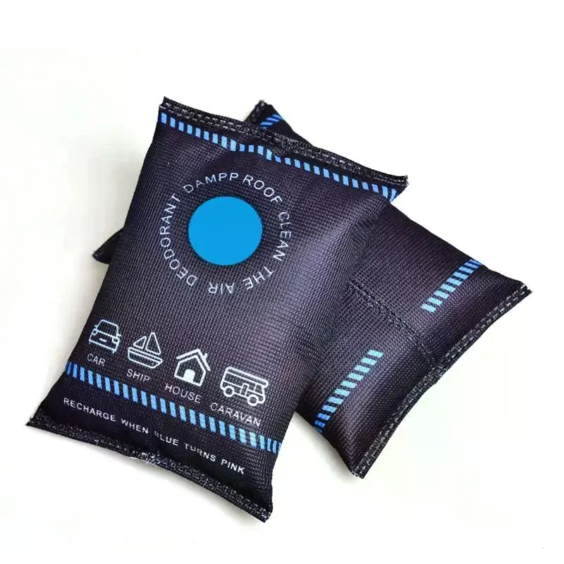Reusable Silicone Dehumidifier Bag Car Air Freshener Interior Wardrobe Room Home Moisture Absorber Dampness Preventer Drying Bag