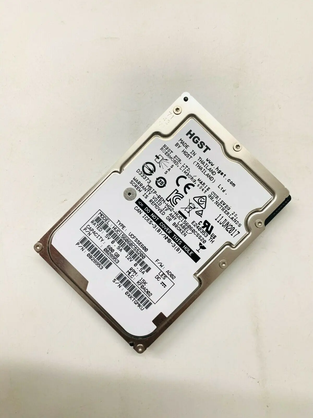 Imagem -03 - Hgst-disco Rígido Huc156060css200 600gb 15k Rpm 12 gb s 128mb Polegadas ss