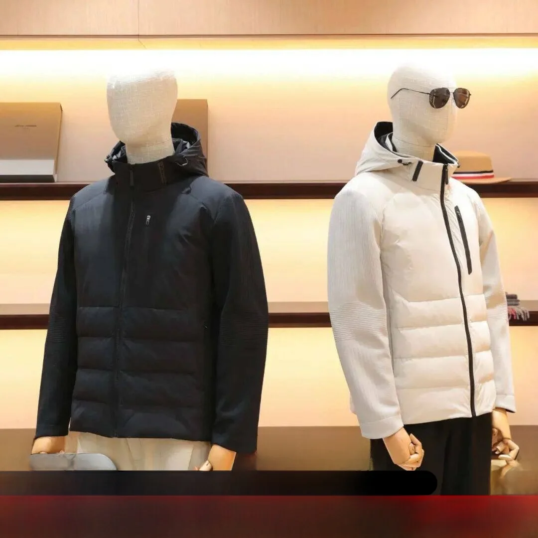 

Light Warm Outdoor Men's ort down Jaet Goose down Coat Detachable Hood Sl Scene Switching Winter New Arrival