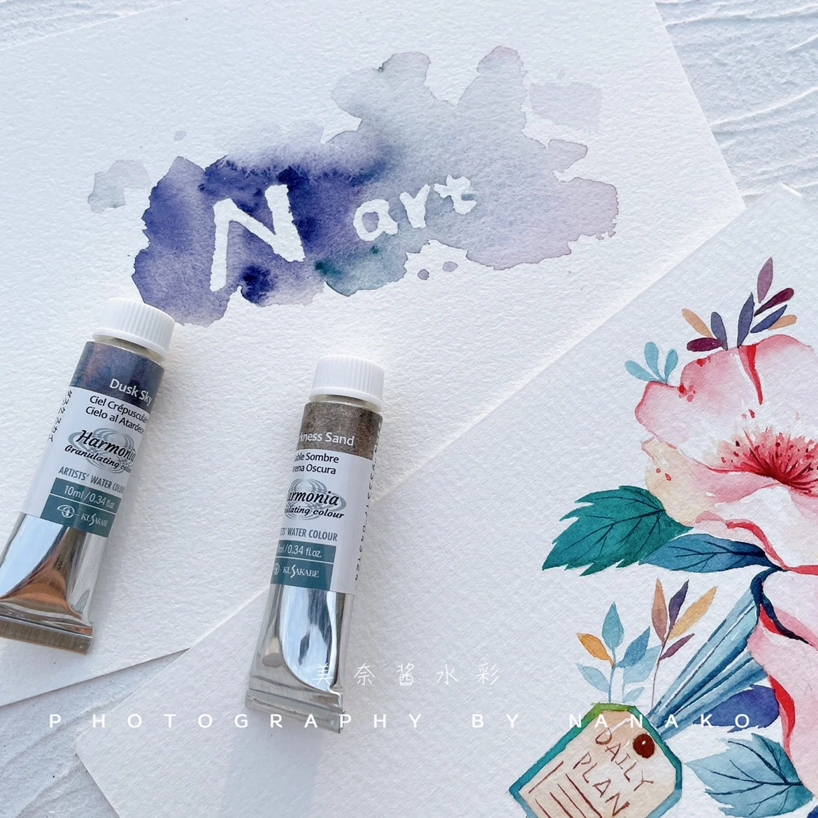 

kusakabe precipitation color layered color watercolor paint 12 colors 1ml 2ml sub-pack acuarela art supplies