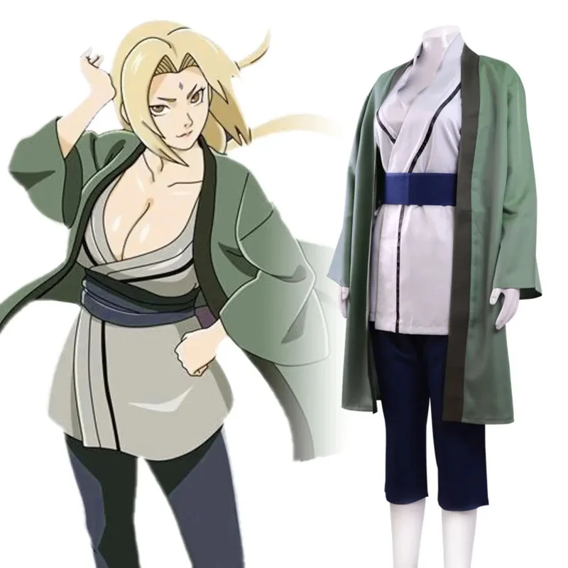 Anime Tsunade Cosplay Costumes Fifth Generation Fire Shadow Halloween Clothing