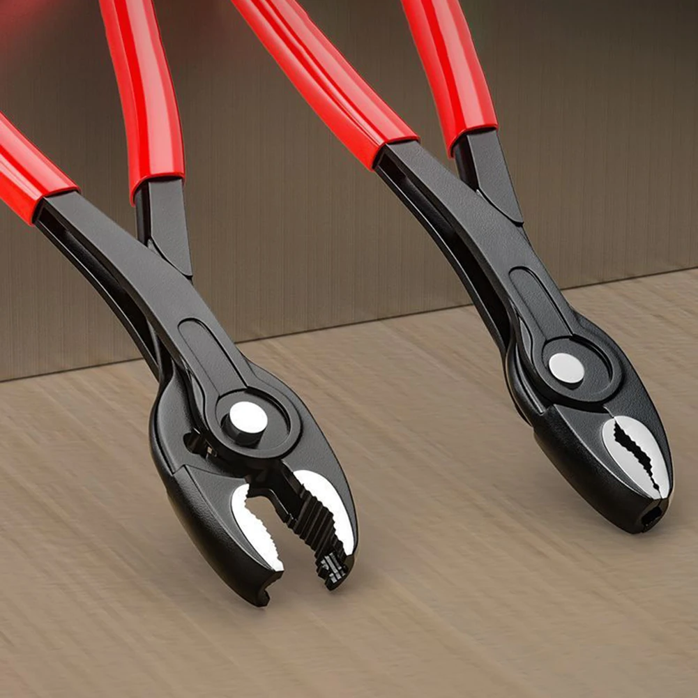 8-Inch Carp Pliers 5-Speed Adjustable Sliding Teeth Screws Rusty Nail Remover Screws Pliers Large Opening Wire Drawing Tool