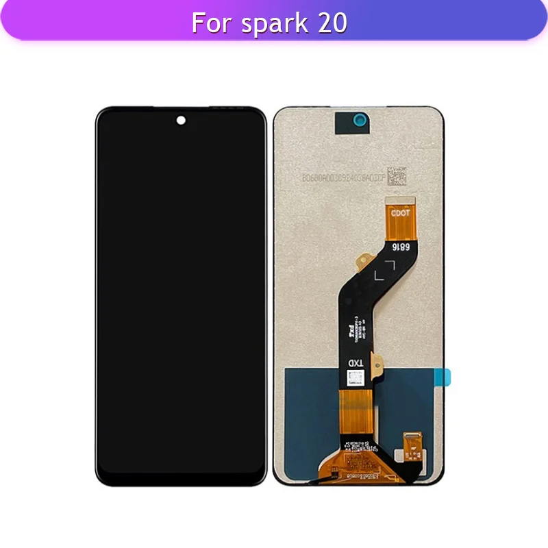 LCD For Tecno spark 20 KJ5 KJ5n LCD  mobile phone touch panel Display Digitizer Glass Panel Complete Assembly Replacement