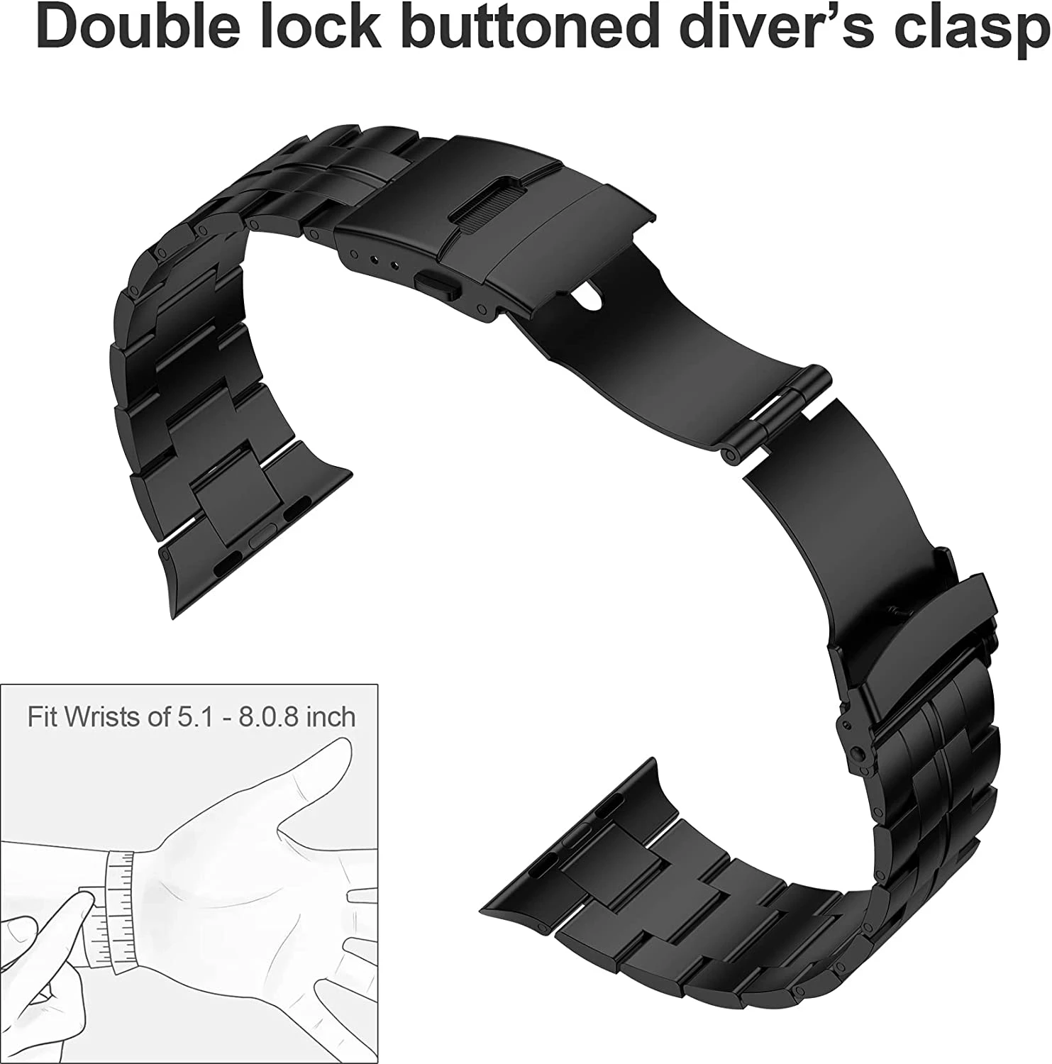 Титановый ремешок для Apple Watch Ultra 2 49 мм, роскошный деловой браслет Correa для iWatch 10 9 8 7 SE 46 мм 45 мм 41 мм 44 мм 42 мм 40 мм