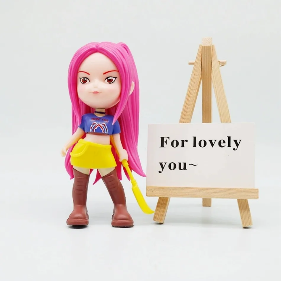 15CM-version Q-KPop chasseurs de démons Superstar Rumi Mira Zoe acrylique PVC Figurine jouet Anime Figurine poupée pour les Fans cadeau