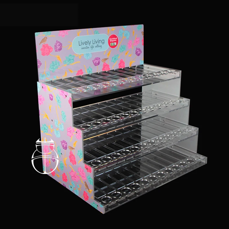 Detachable Portable Single-layer Multi-layer Nail Polish Essential Oil Display Stand With Advertising