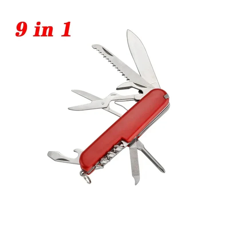 Multifunctional Folding Pocket Pliers Knife Keychain Portable Multitool Scissors Box Opener Outdoor Camping Hiking Hunting Knife
