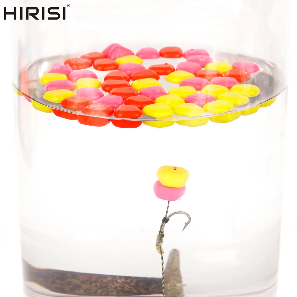 Hirisi 30 Stück Pop-Up künstliche Maiskarpfenköder, sinkende und schwimmende Köder zum Method Feeder, PVA-Beutel und Haar-Rig-Karpfenangeln