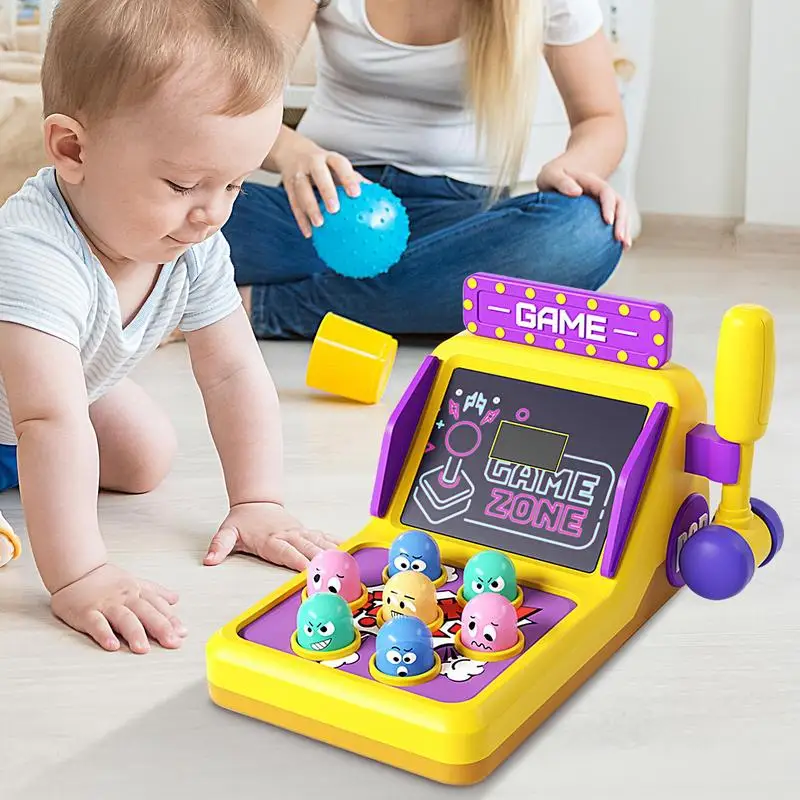 Arcade Game Toys For 3 Year Old And Up Whack Game Mole Mini Electronic Interactive Hammering Pounding Toys For Toddler