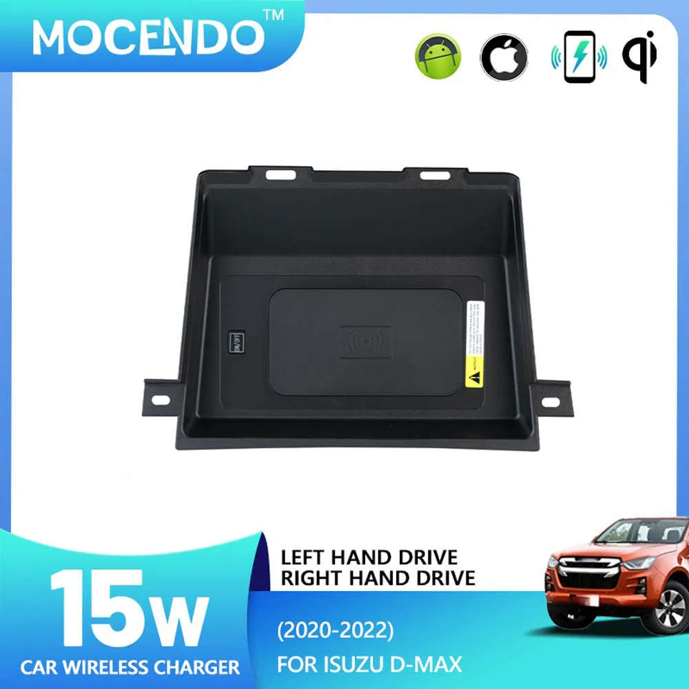 

Car Wireless Charger For Isuzu D-Max 2020 2021 2022 2023 car accessories fit xiaomi,iphone phone accesorios para auto