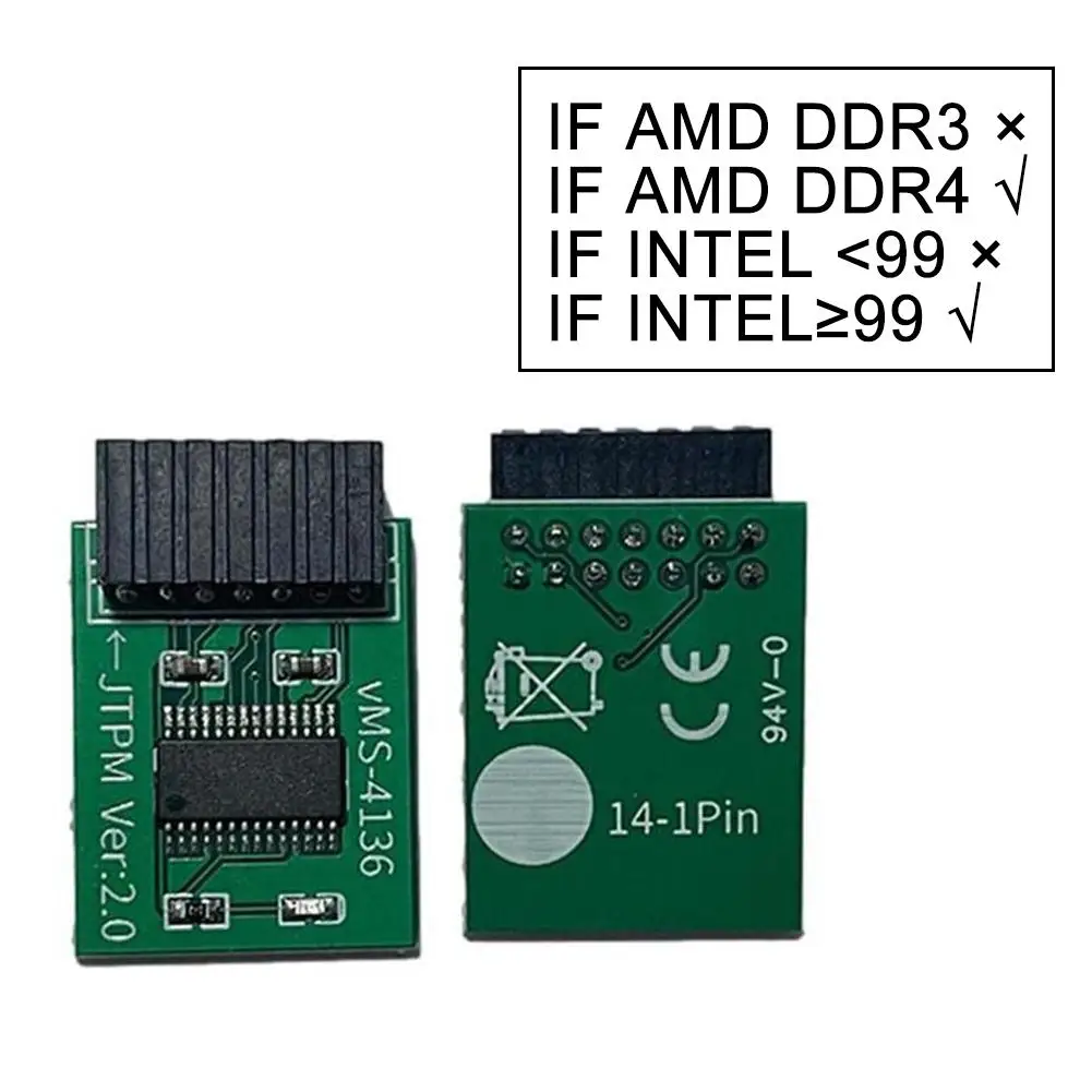 La più recente versione TPM 2.0 Modulo di sicurezza con crittografia La scheda remota supporta 12 14 18 20-1 pin Supporto scheda madre multimarca