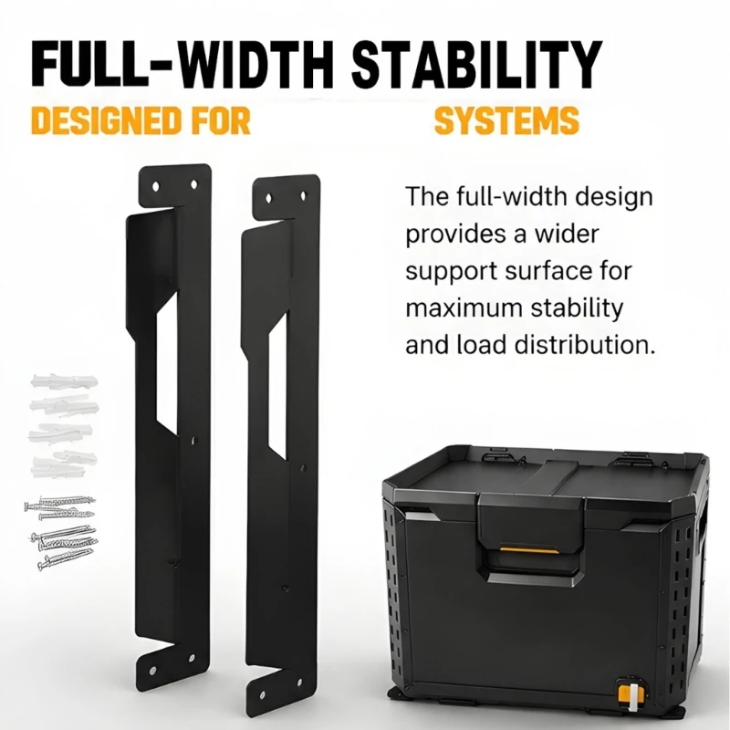   Professional Equipment Mounts Set Of 2 Heavy Gauge Steel Supports For Workshop Gear Arrangement
