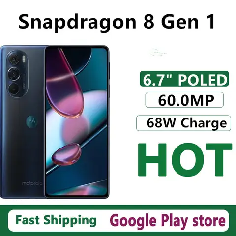 Global Version Motorola Moto X30 Mobile Phone Snapdragon 8S Gen 1 Android 12.0 GPS 6.7" POLED 144HZ 60.0MP Camera 68W Charge