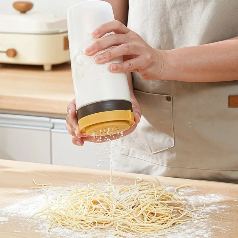 Rotating Powder Dispenser,home Creative Baking Powder Dispenser,large Capacity Barbecue Powder,starch with Lid Seasoning JJ4894