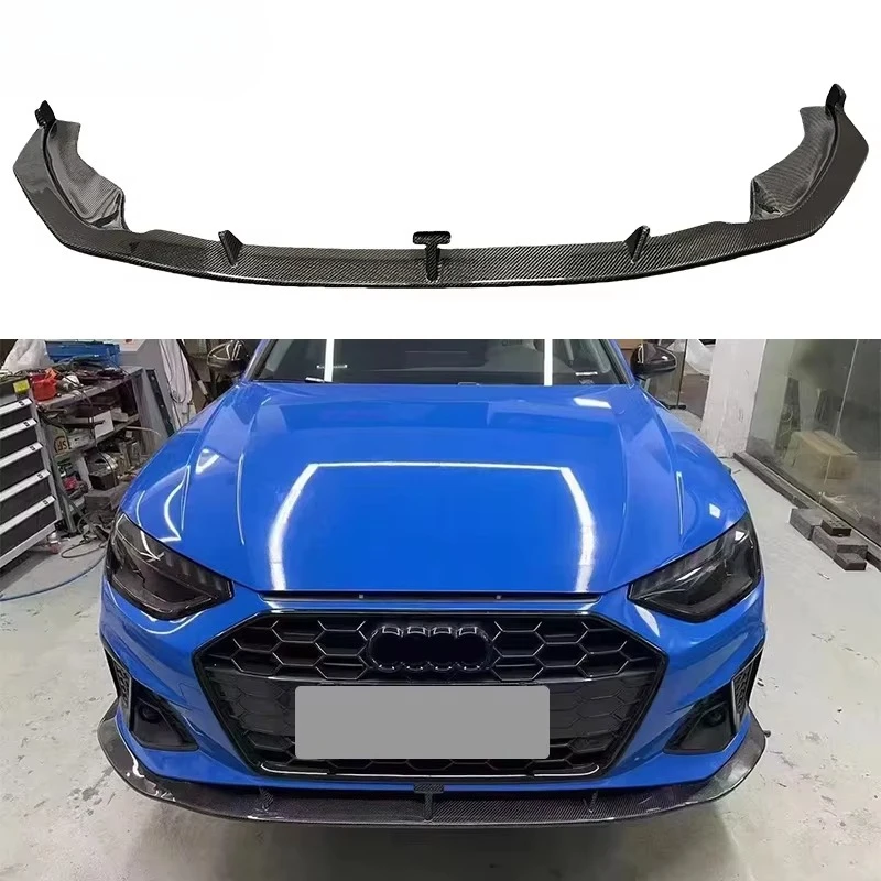 

For A4 Sline S4 B9.5 KB Style High Quality Carbon Fiber Front Lip Front Bumper Lip For Audi A4 S4 B9.5