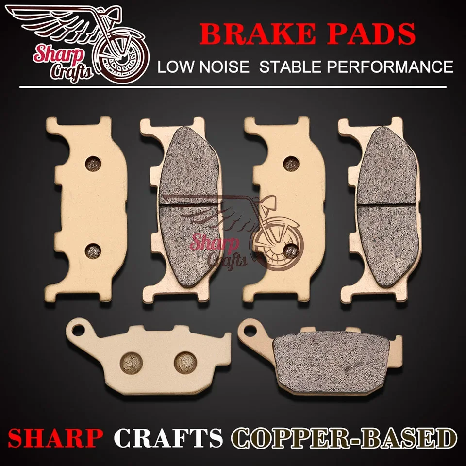 New Motorcycle Accessories Metal sintering Front Rear Brake Pads For Yamaha FZ6R 2009-2010 XJ6-N XJ6-S 2009-2012 XJ6-F 2010-2012
