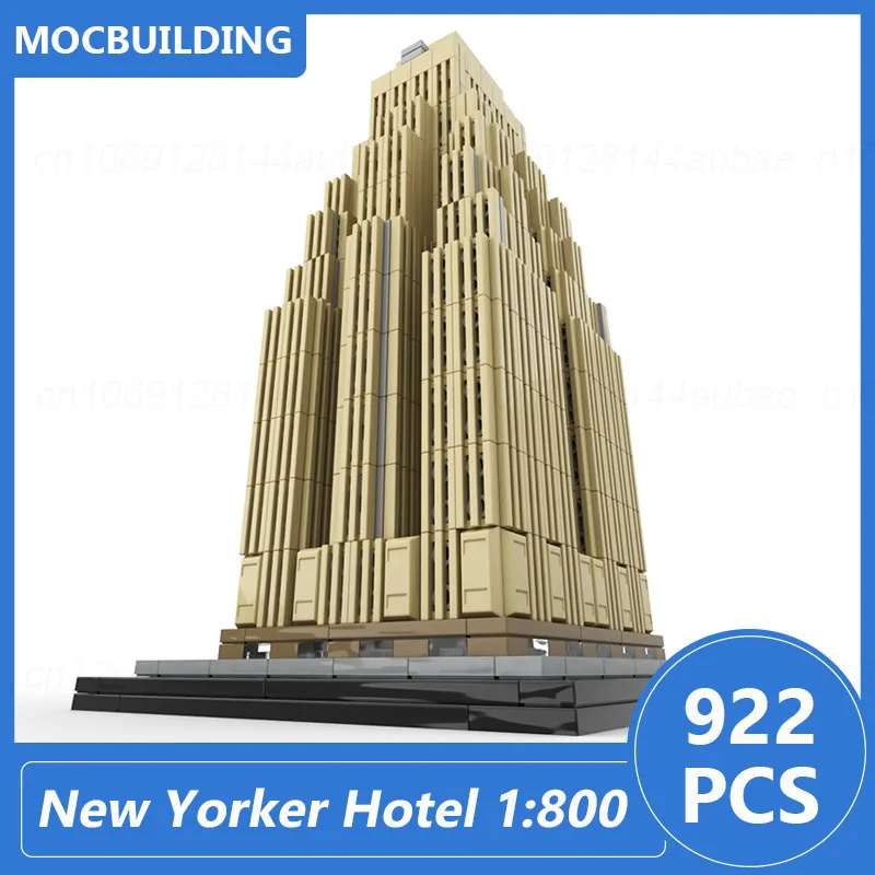 Hong Kong Two International Finance Centre & New Yorker Wyndham Hotel 1:800 modello in scala Moc Building Blocks mattoni di architettura