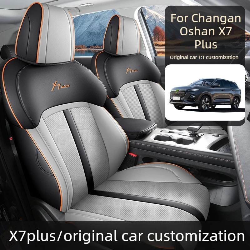 Custom Fit Car Special Seat Cover For changan Oshan X7 Plus 2025 2026 Car Seat Cover Full Set Top Quality Leather Accessories
