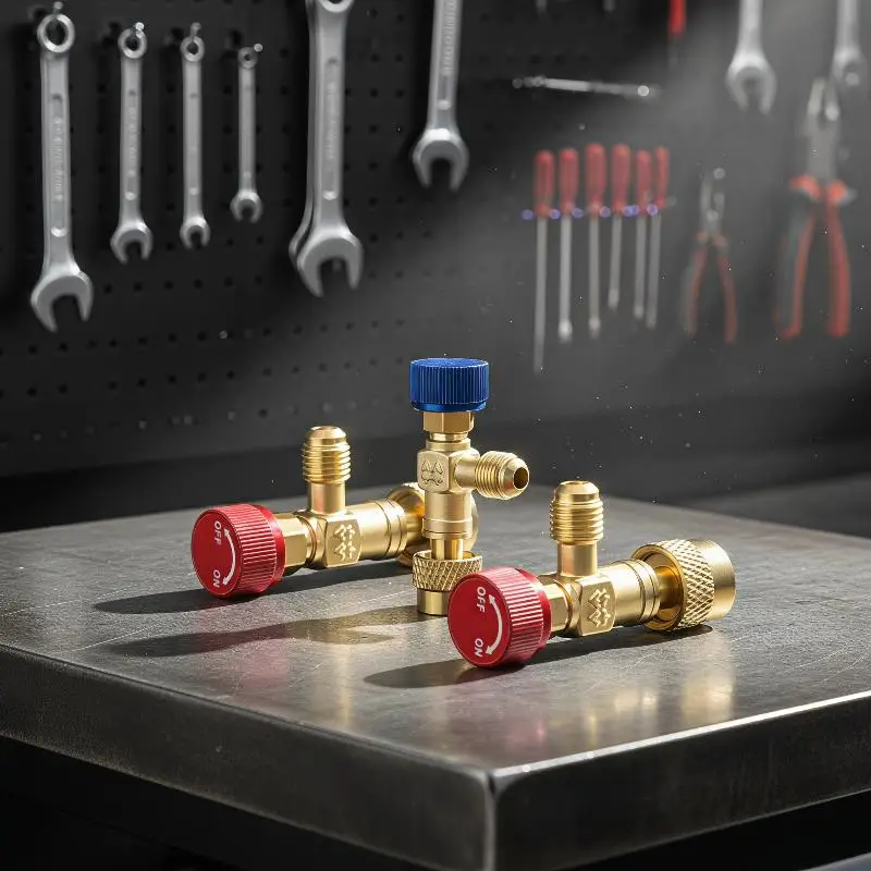 HS R410a R22 Air Conditioning Safety Valve Adapter Professional Refrigeration Tool for AC Technicians