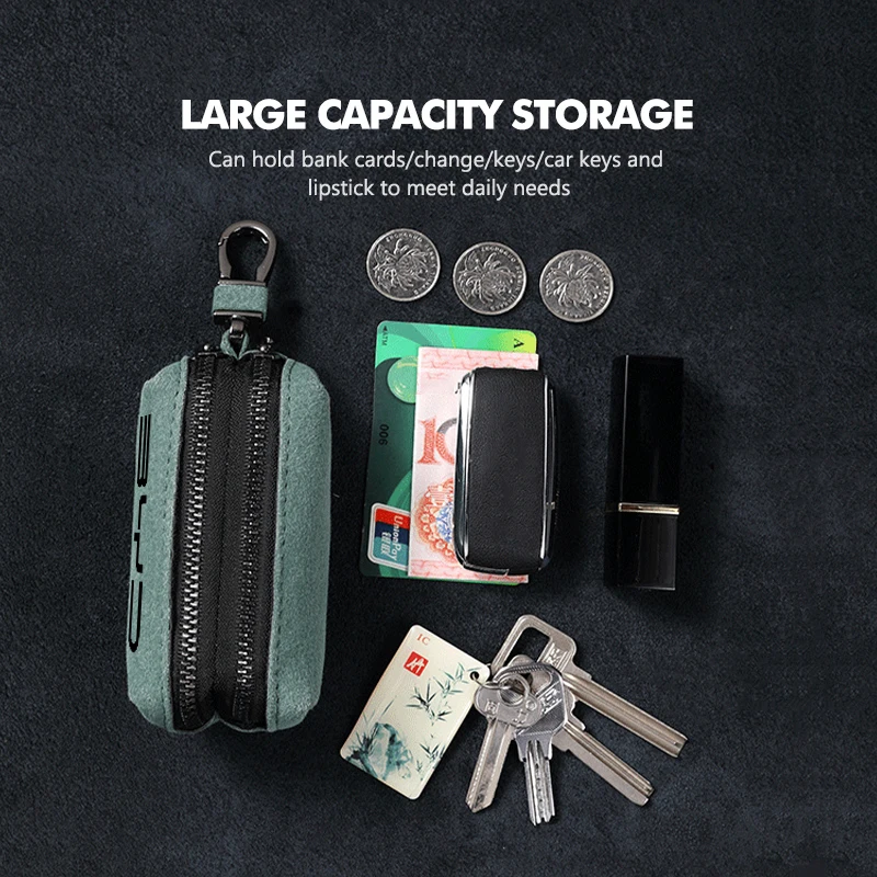 Car Portable Short Wallet Credit ID Card Coin Zipper Purse For BYD S6 S8 E5 E6 G6 L3 S7 G7 Tang Song Qing Yuan Han Max - view 5