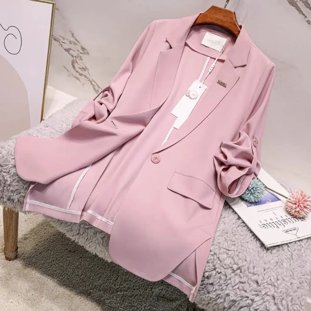 

Женский летний пиджак высокого качества, оптовая продажа, универсальный дизайн, ниша в западном стиле, свободная защита от солнца, маленькая посадка