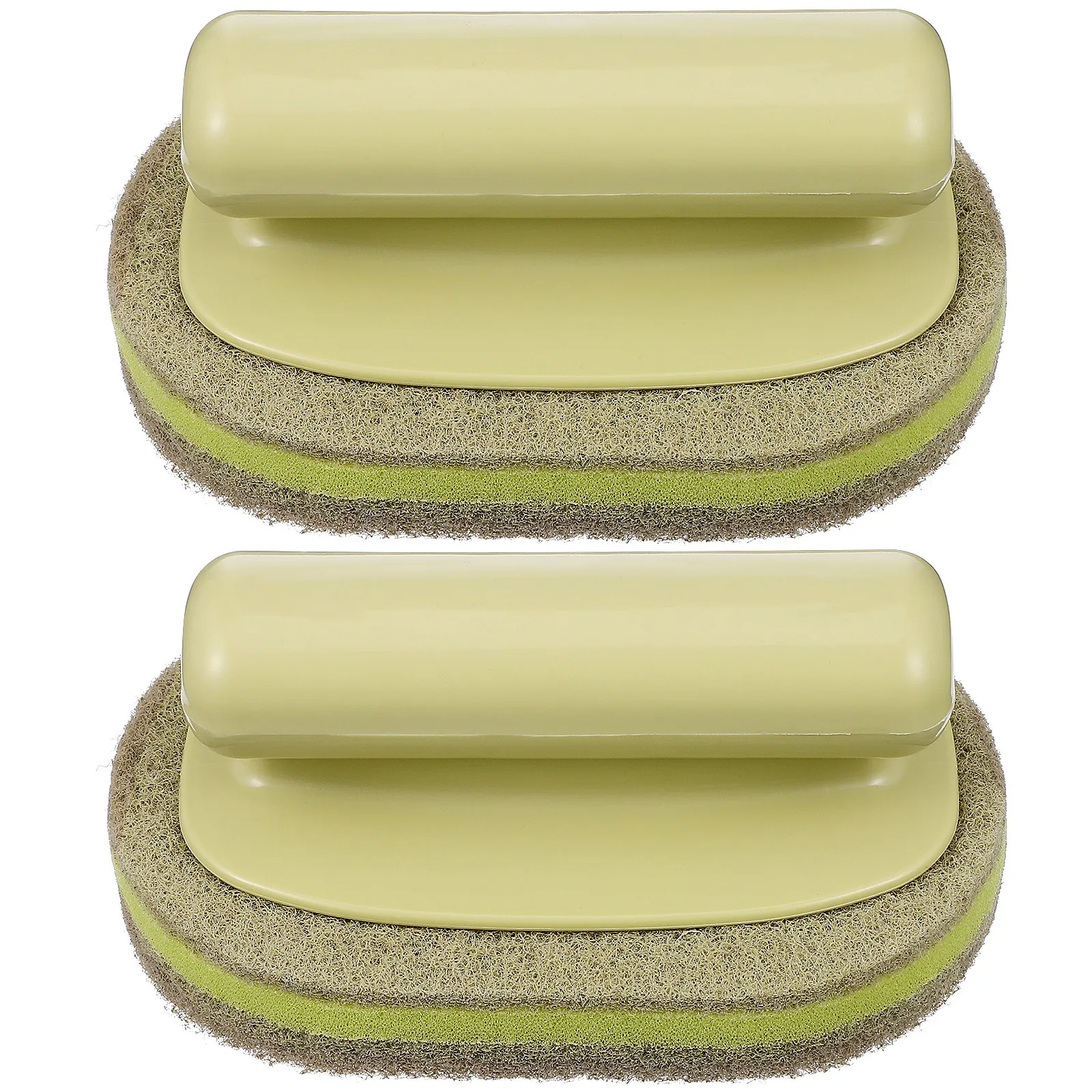 2pcs Powerful Pot Brush for Kitchen & Bathroom – Heavy-Duty Scrubber for Pans, Tiles, Glass, Cookware, Bowls