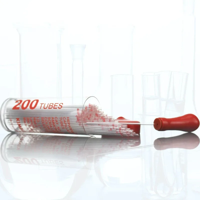 Kimble Laboratory Glass Capillary Blood Collection Tubes with Anticoagulants for Medical Use