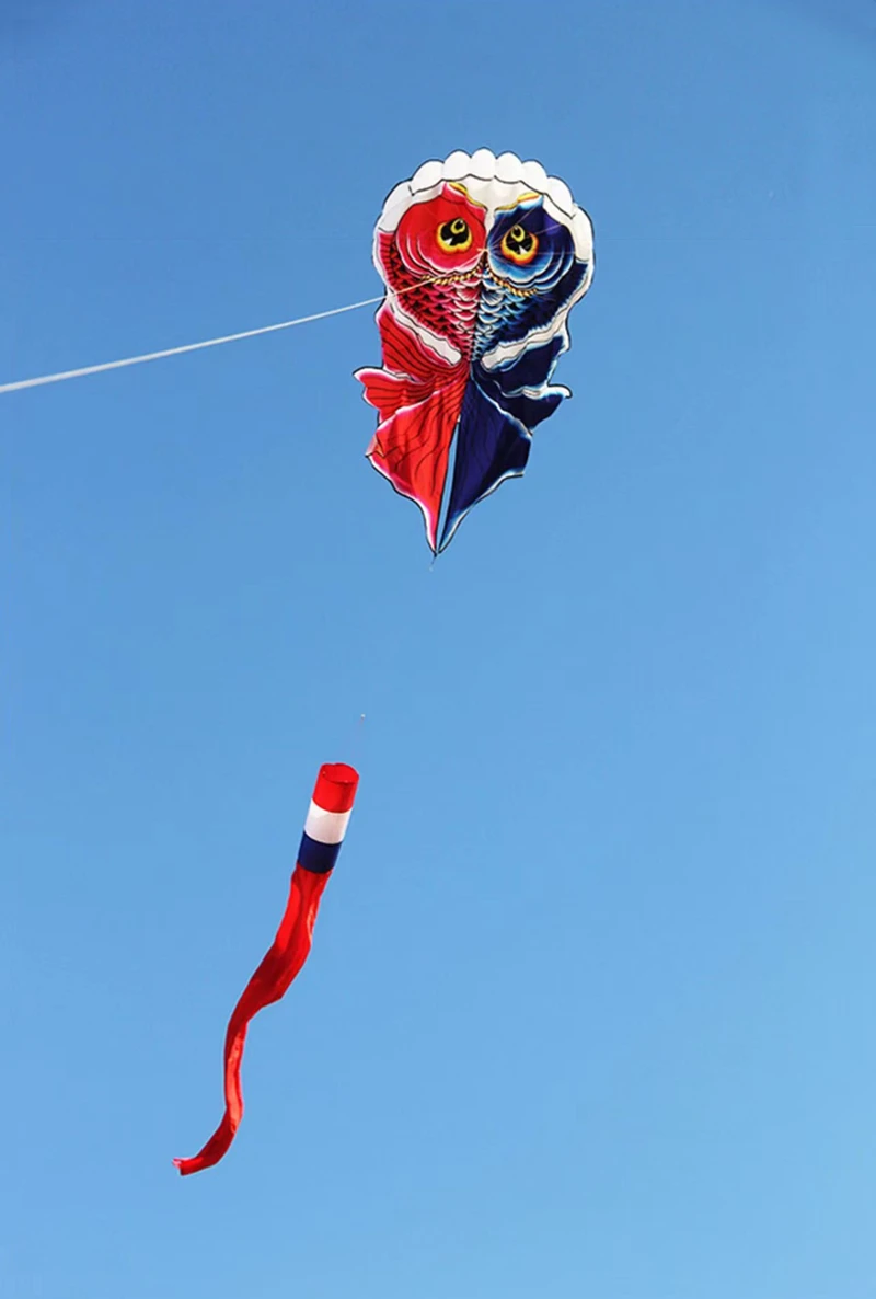 Frete grátis grandes pipas windsocks acessórios de pipas brinquedos ao ar livre para voar pipas caudas ikite fábrica koi borboleta brinquedo voador