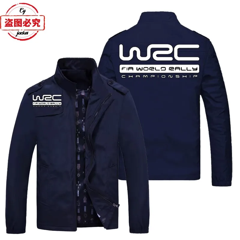 World Championship WRC Rally Logo WRC Printed LOGO Jacket Loose Long Sleeve Top Tooling Men's Jacket