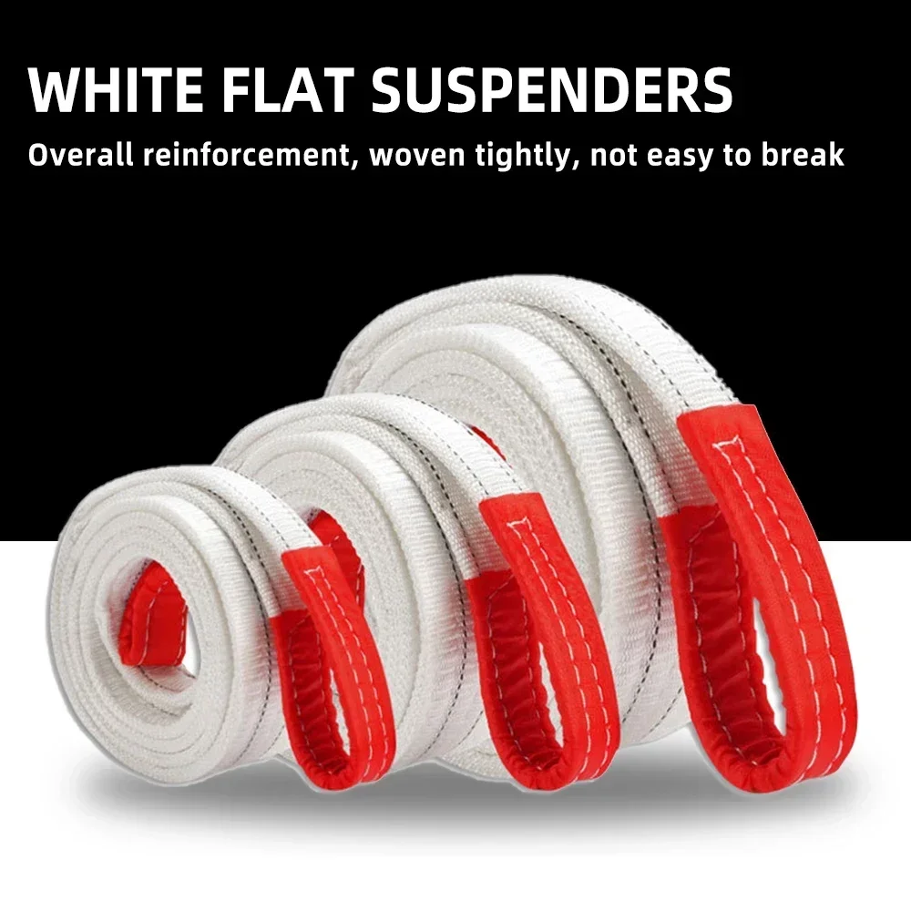 Motorcycle Car Lifting Belt Sling Crane Hoisting Industrial Hoisting Flat Belt Wear Resistant Trailer Rope