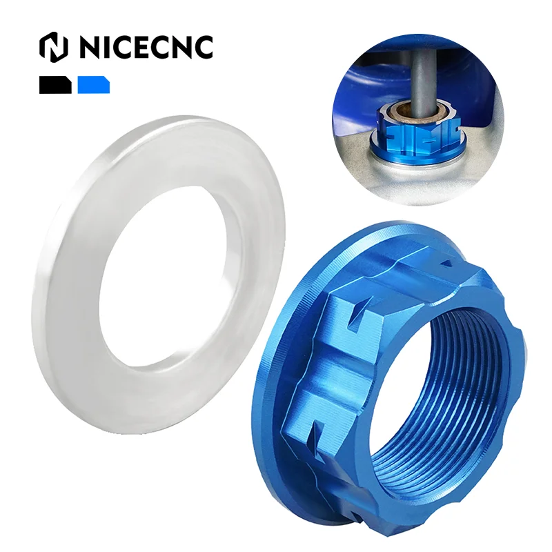 

NiceCNC Motocross Spindle Nut Kit For YAMAHA YZ85 2002-2022 YZ 65 85LW XT250 XT225 SEROW TTR 50E 110E 125 125E 125L 125LE Blue