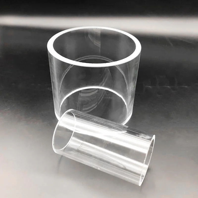 

High borosilicate glass tube, O.D. 40mm to 80m, Thk. 5mm, L. 100mm, High temperature resistant glass pipe customize
