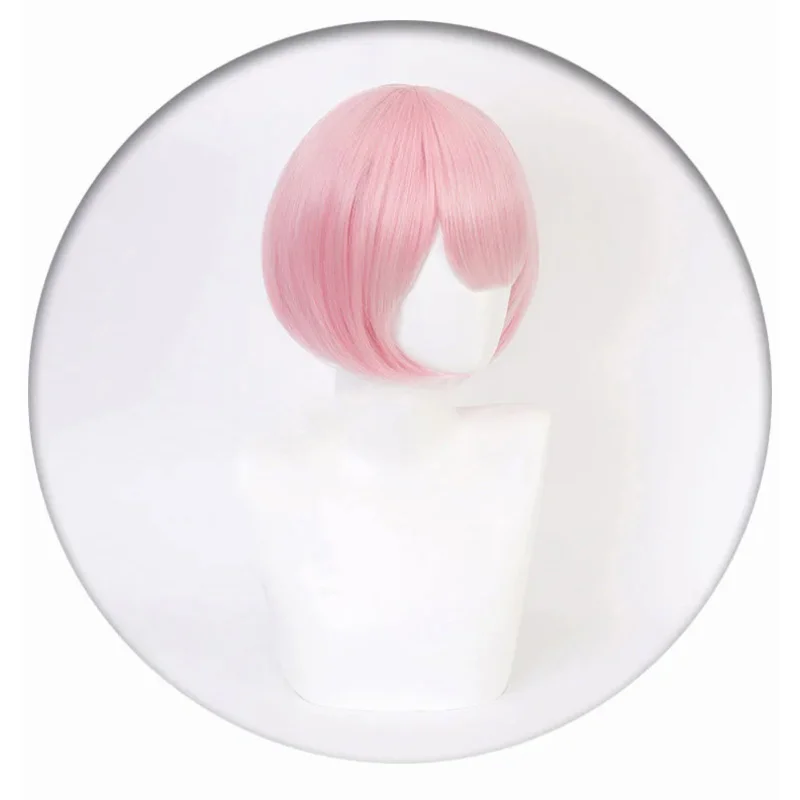 Re:Zero Starting Life in Another World RAM/REM short wig ram Pink Cosplay Wig Wig Cap Halloween Costume play wigs