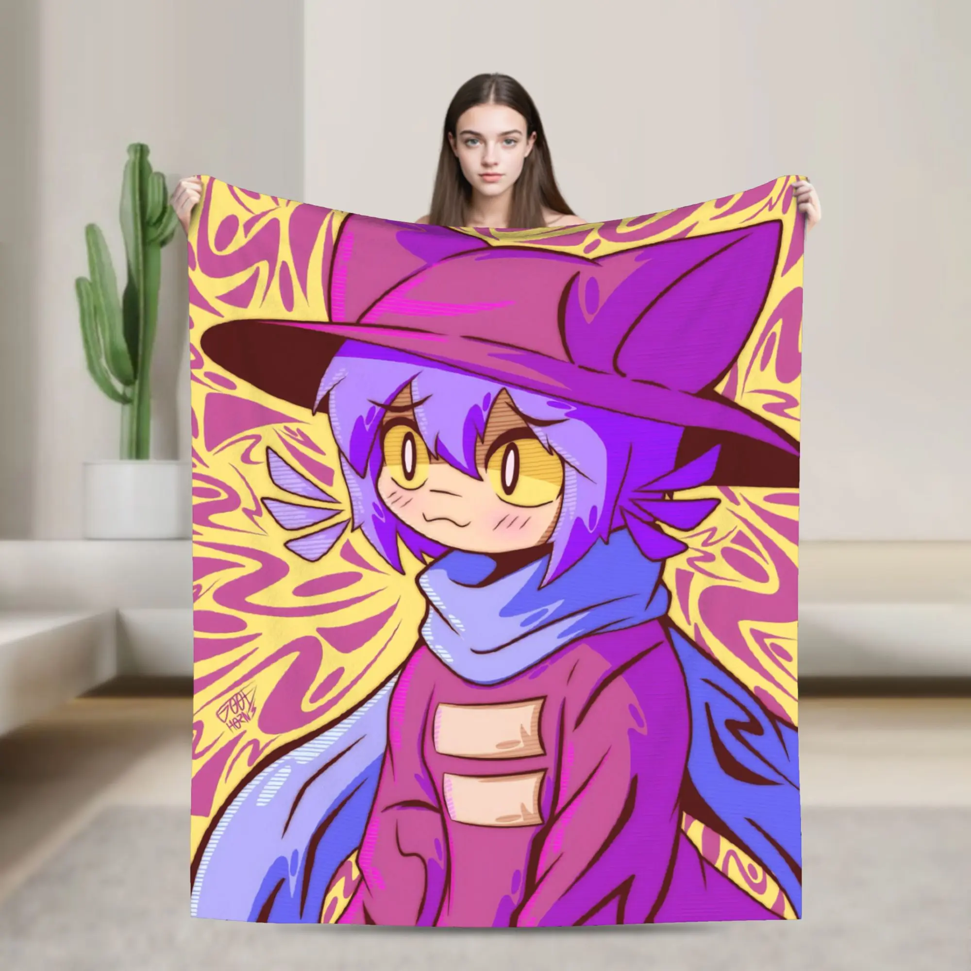 OneShots Niko Throw Blanket for Couch  Soft Cozy Plush Blanket 50x60 Inches Multiple Sizes Bedspread for All Seasons