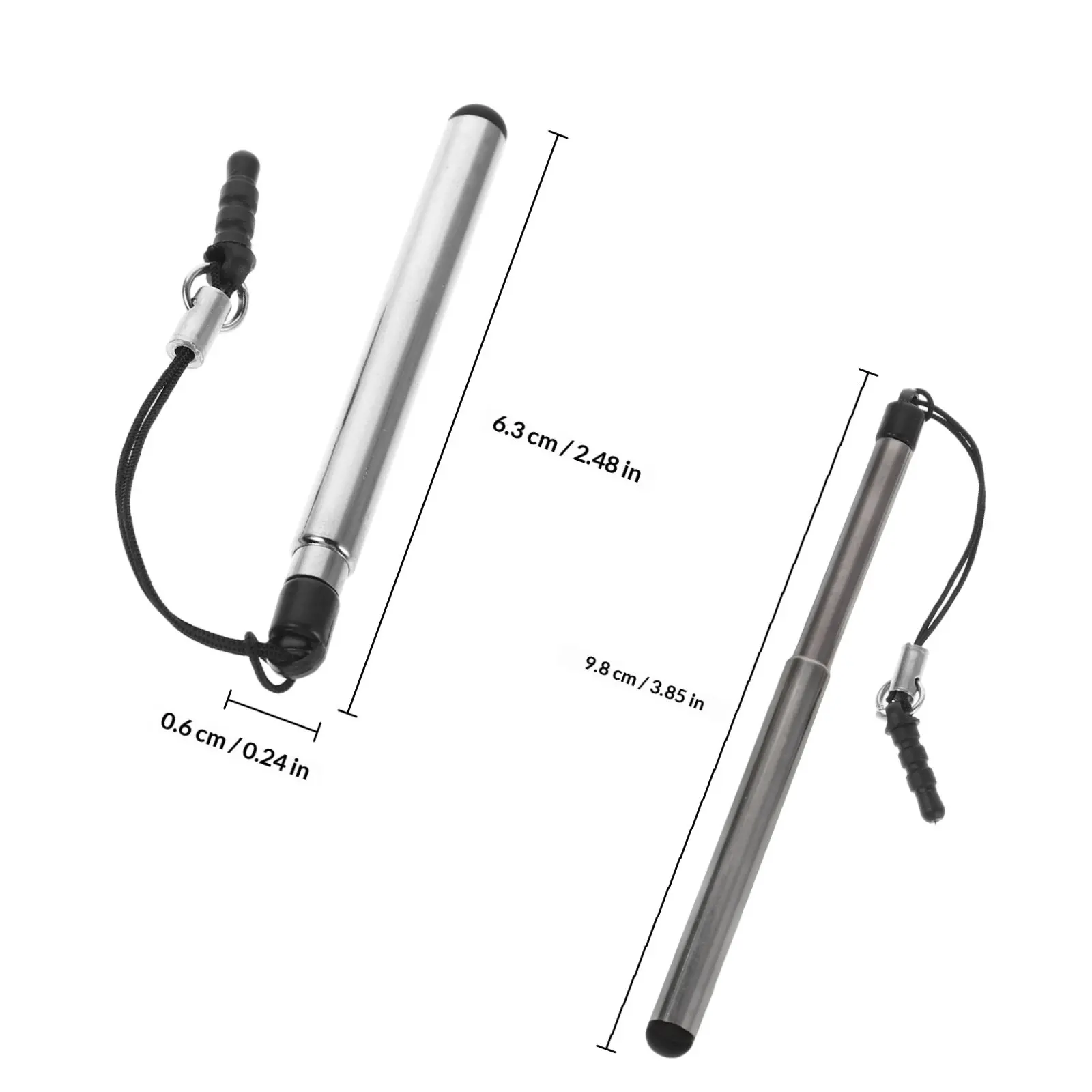 Universal Capacitive Stylus Pen Slim Extendable Telescopic Design for Touchscreen Devices Phone Tablet Laptop Precision