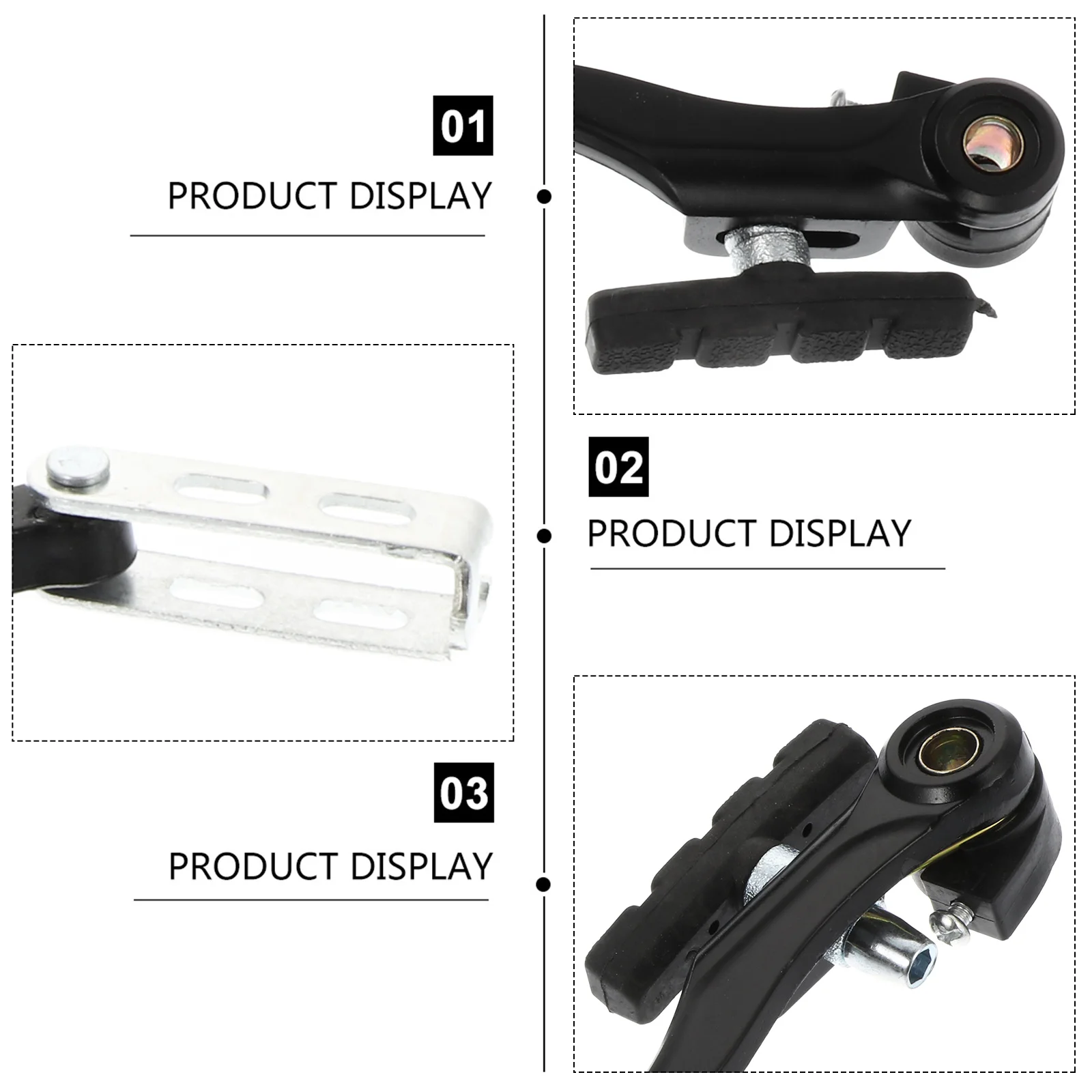 1 Set Kit For Mountain Bike Alloy Brake Replacement Parts Bike Disc Brake Set V Shape Brakes For Cycling Installation