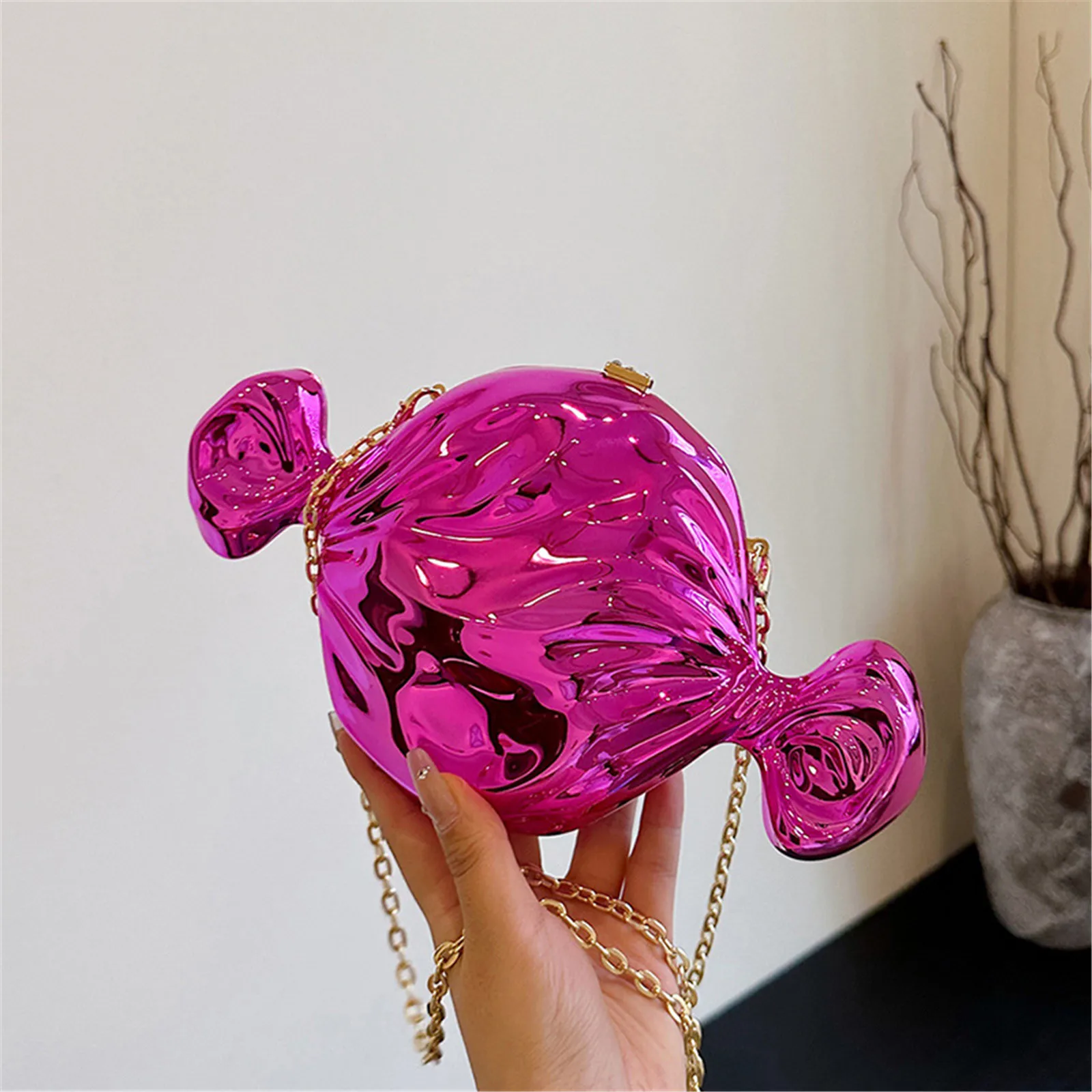 Acrylic Evening Clutch Bag For Women Luxury Shoulder Bag Handbag And Crossbody Bags Party Prom Wedding Shiny Candy Design Purse