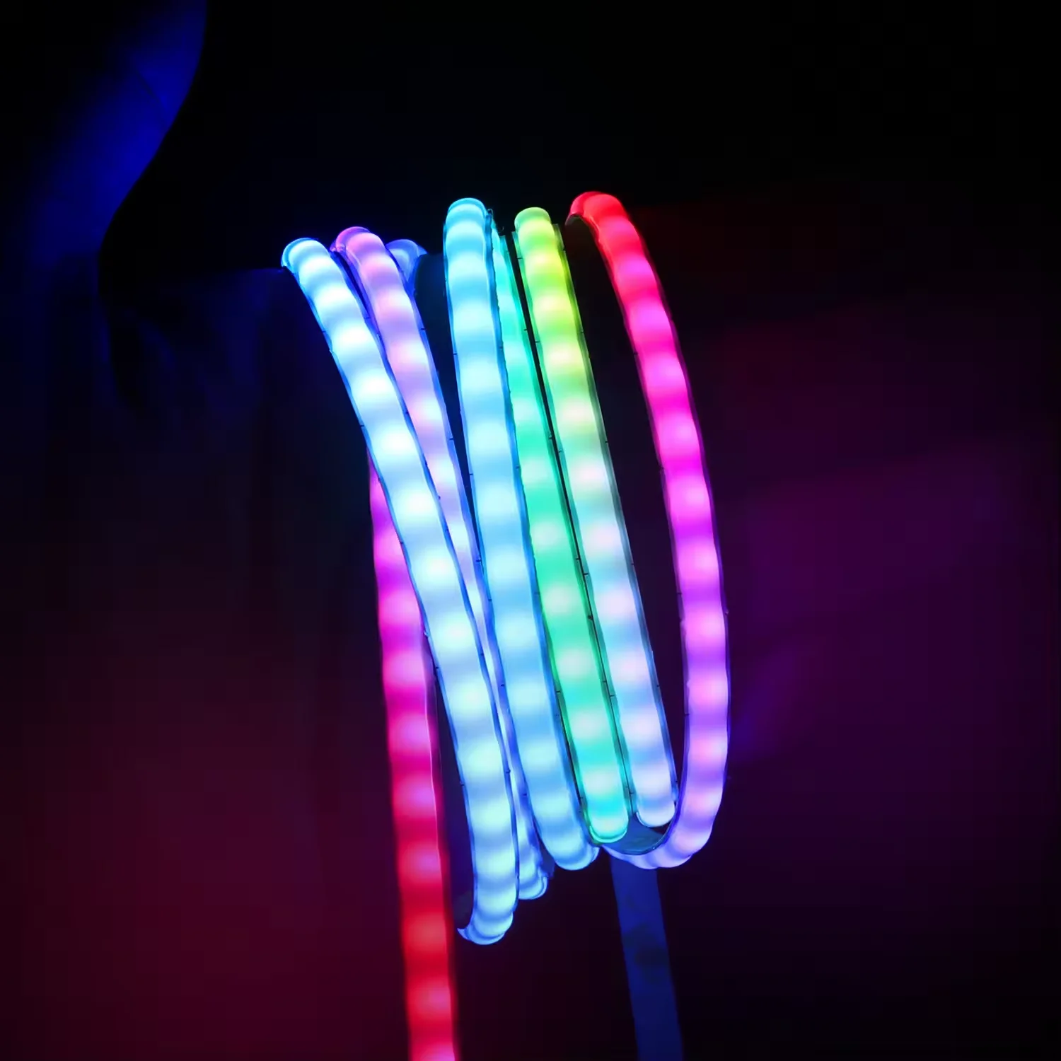 Smart COB LED Strip Light DC 5V Individually Addressable 160LEDs Dream Color 5mm RGB IC Pixel LED Tape Ribbon DIY